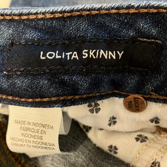 Lucky Jeans Lolita Skinny Full Length Like New Size 4/27 - Picture 4 of 5